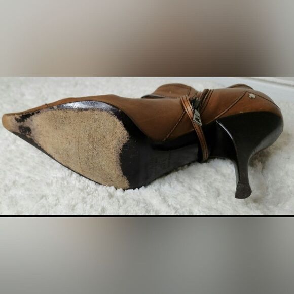 Prada Brown Western Ankle Booties size 37.5 usa 7.5 - Picture 3 of 11
